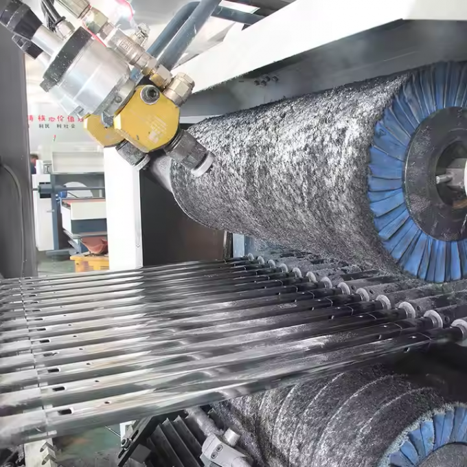 Automatyczna maszyna do polerowania rur / profili metalowych do wykańczania powierzchni, wykończenie 8K, lustrzane, włoskowate, z drutu, szlifowanie 7