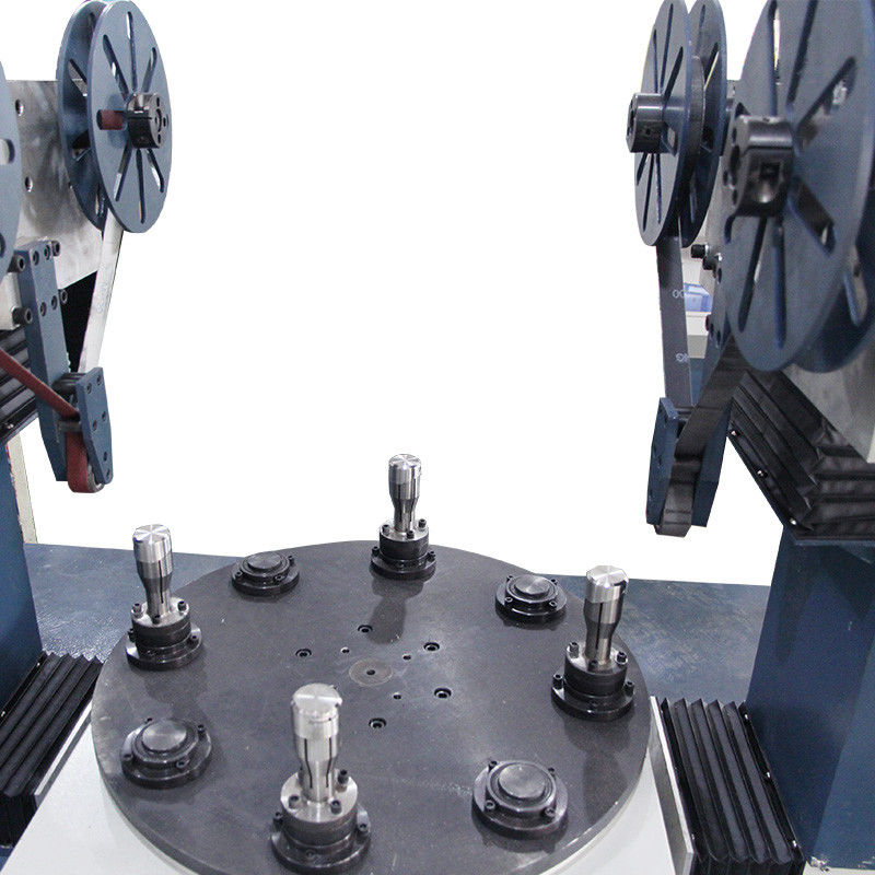 Nr. 4 Zewnętrzna metalowa przemysłowa szlifierka dwugłowicowa do tarcz szlifierskich, polerka, maszyna do ciągnienia drutu do drutu stalowego