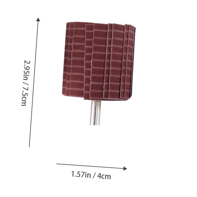 Wytrzymałe koła z płytkami Emery Cloth 250*50 mm Grit 240 Abrasive Wire Flap Wheel do szlifowania polerowania