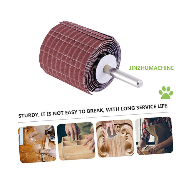 Wytrzymałe koła z płytkami Emery Cloth 250*50 mm Grit 240 Abrasive Wire Flap Wheel do szlifowania polerowania